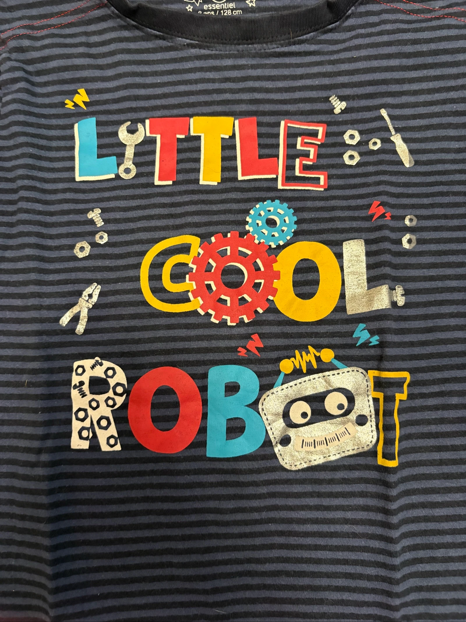 Long-sleeve t-shirt boy 8 years 100% cotton U Essentiel – photo 2